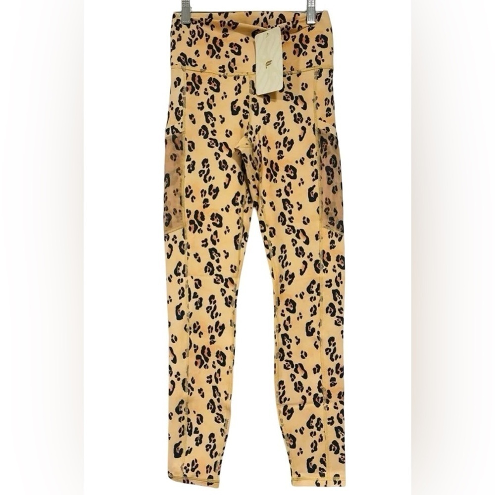 NWT Fabletics Leopard On the Go Power Hold High-Waisted Leggings Size Small